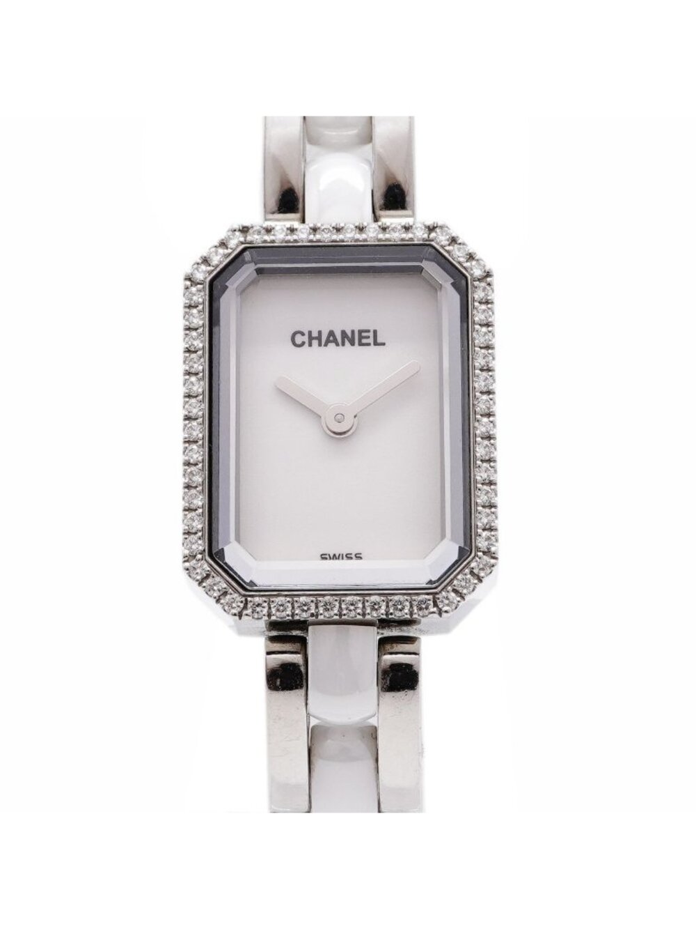 Chanel Premiere Ceramic Diamond White Dial Watch